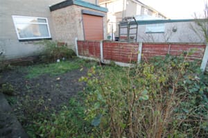 Photo of garden before renovation